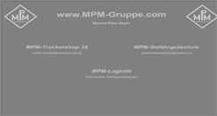 Desktop Screenshot of mpm-gruppe.com